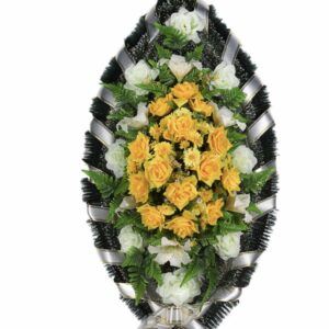 венок из искусственных цветов на похороны