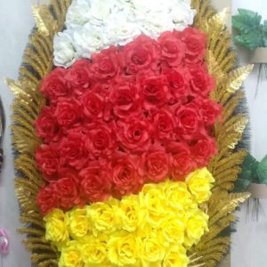 Венок из искусственных цветов Флаг Осетии элитный №109