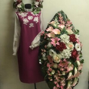 женское платье похоронное